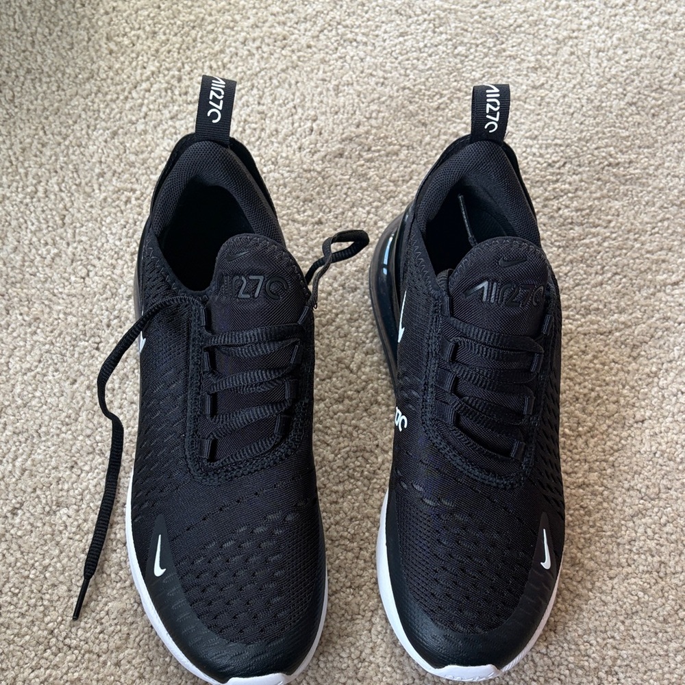 Nike Air Max 270 Black and White Athletic Shoes